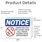 Signmission No Cell Phone During Your Appointment, 10 in W x Rectangle, Vinyl Decal OS-2PACK-NS-D-710-L-16024 - alternate 2